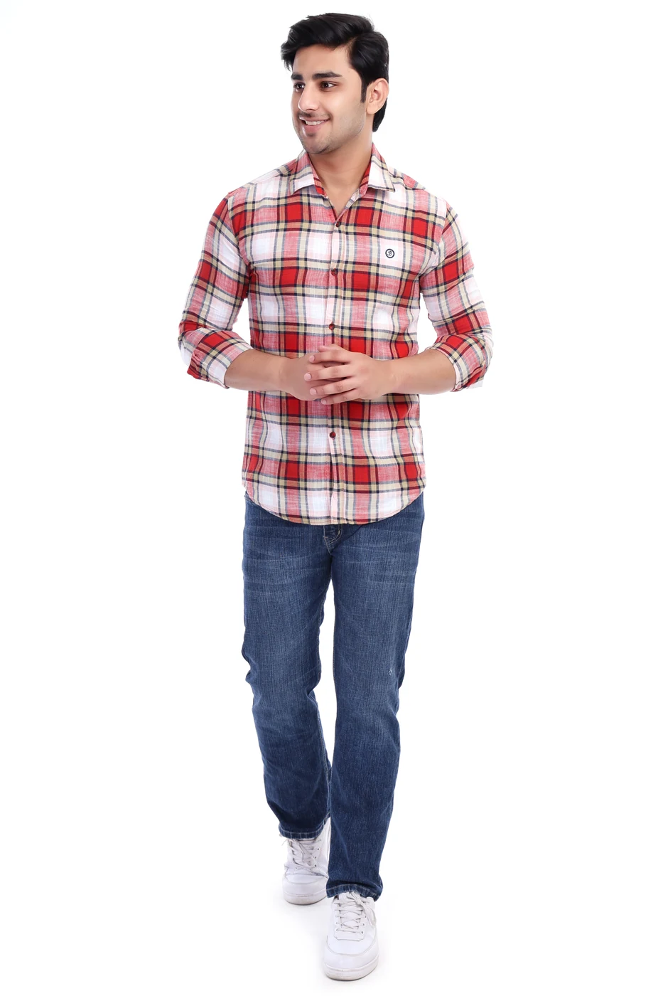 Crimson Check Shirt view 5