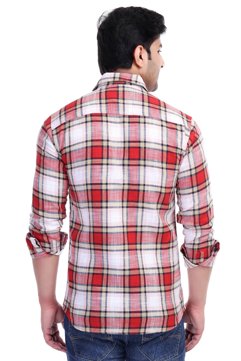 Crimson Check Shirt view 4