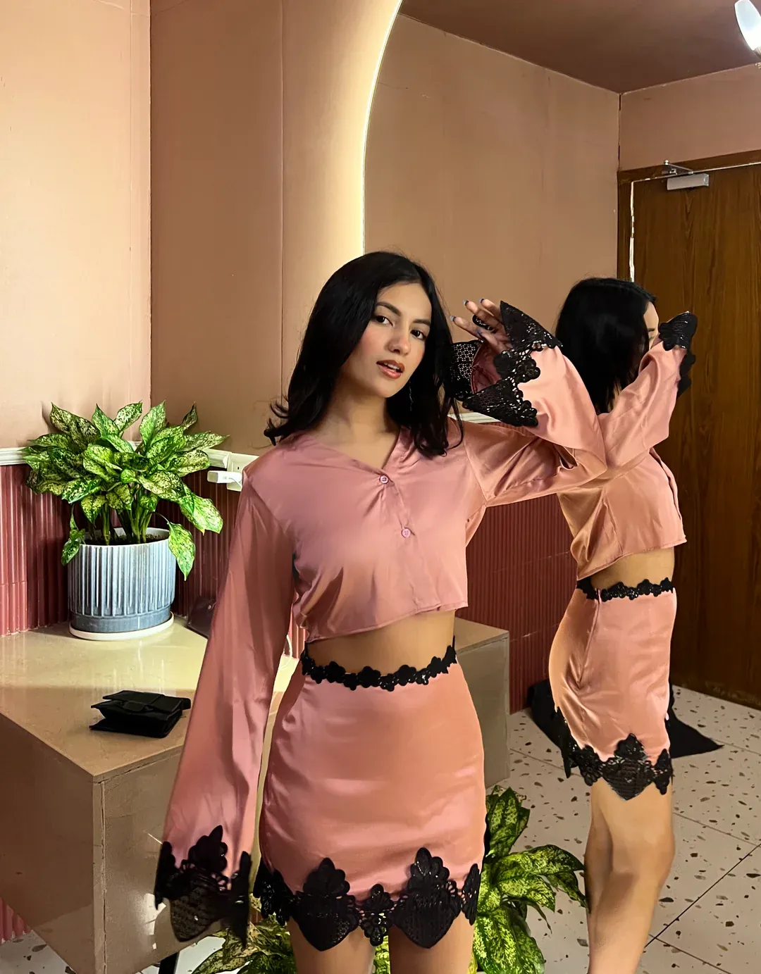 Rose Lace Co-ord view 2