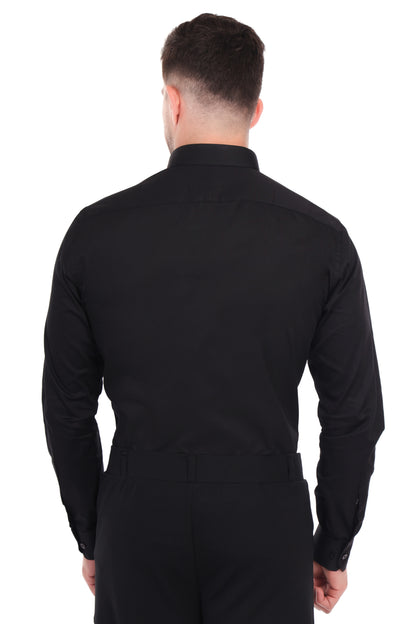 Al Bahar Men's Black Formal Shirt | Bold, Stylish & Comfortable